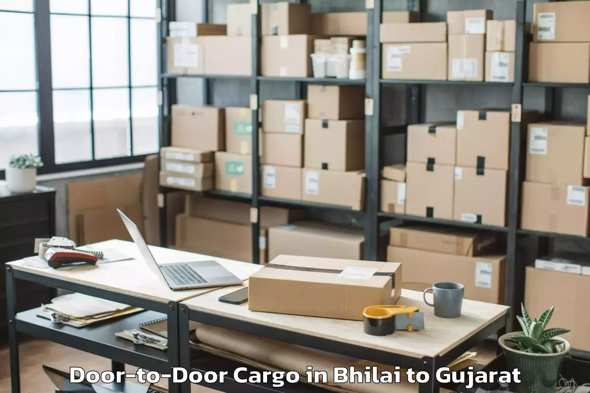 Comprehensive Bhilai to Gujarat Technological Universi Door To Door Cargo